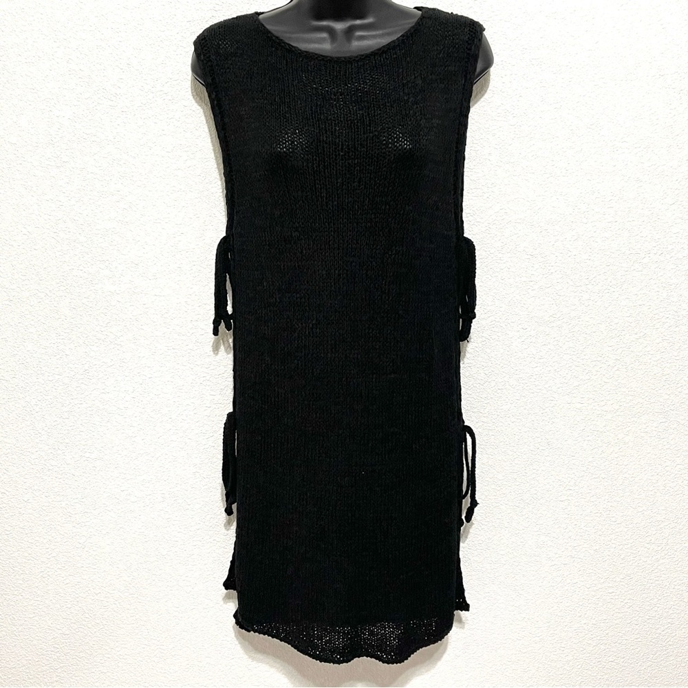 Tommy Bahama Woman Black Knit Sleeveless Top Dress Size S/M